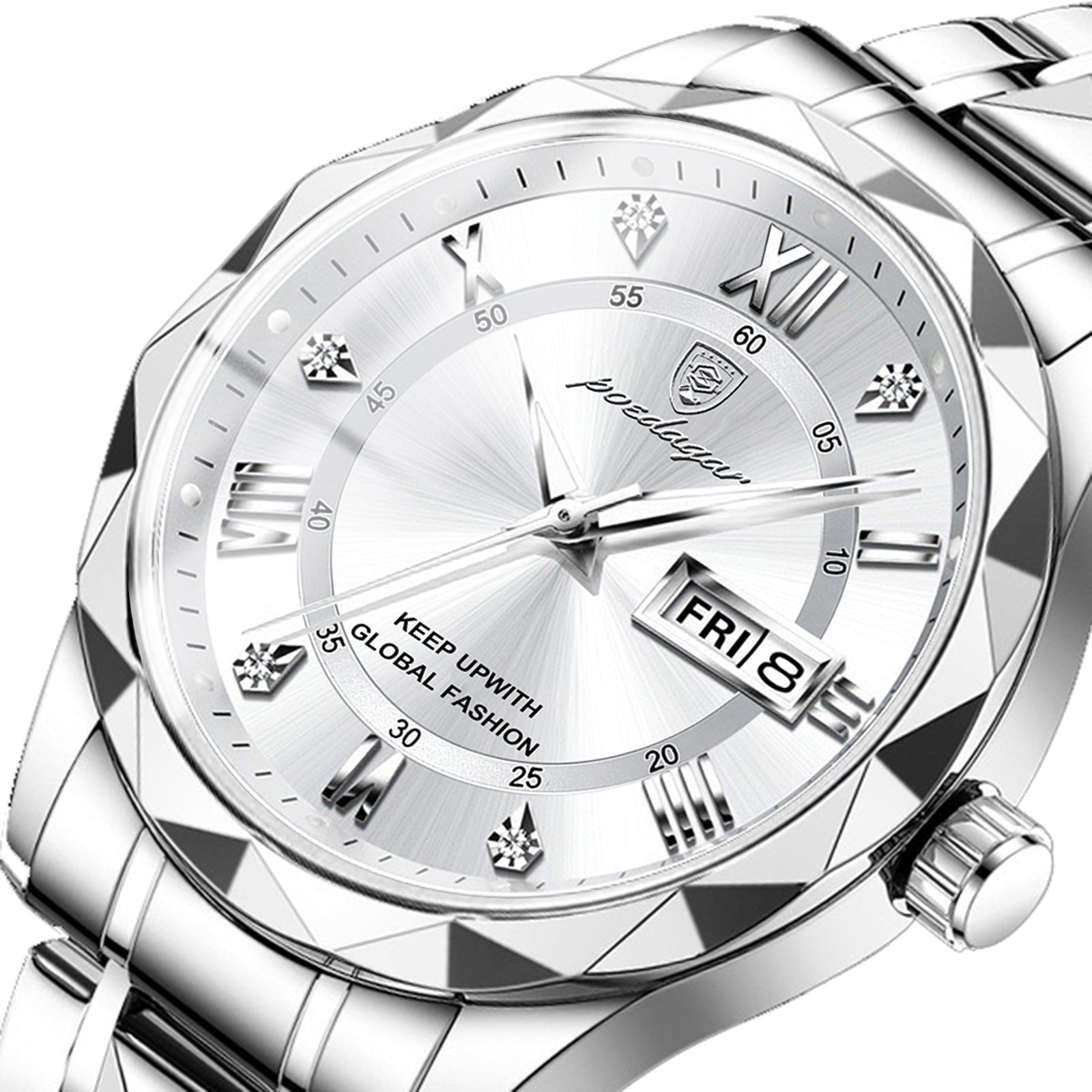 Herrenuhr Quarzwerk Lederarmband – Ansicht 2