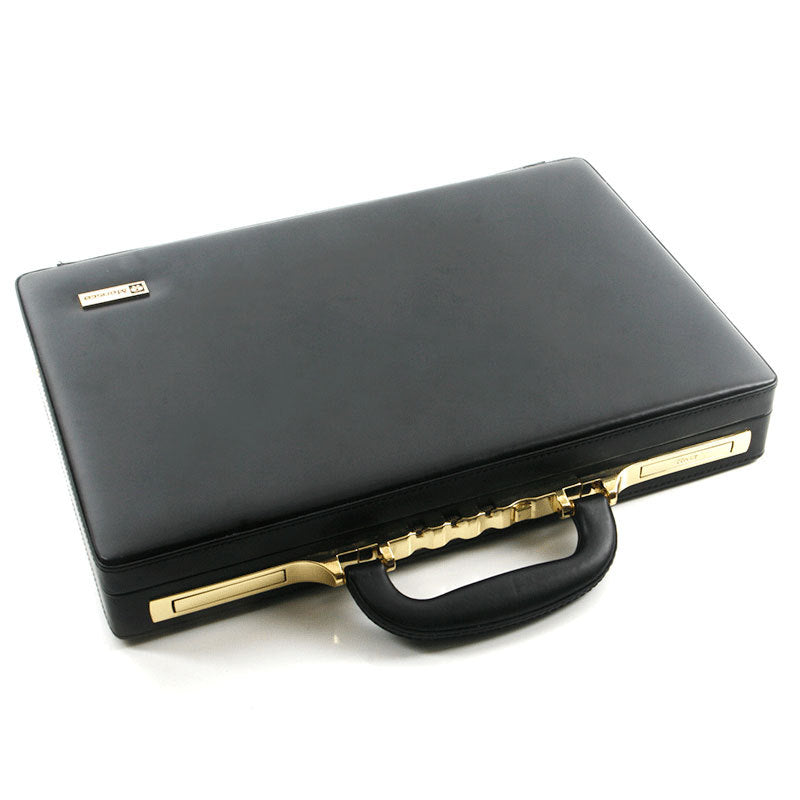 Leder Aktenkoffer mit Zahlenschloss – Bild 5 | LuxeStyle