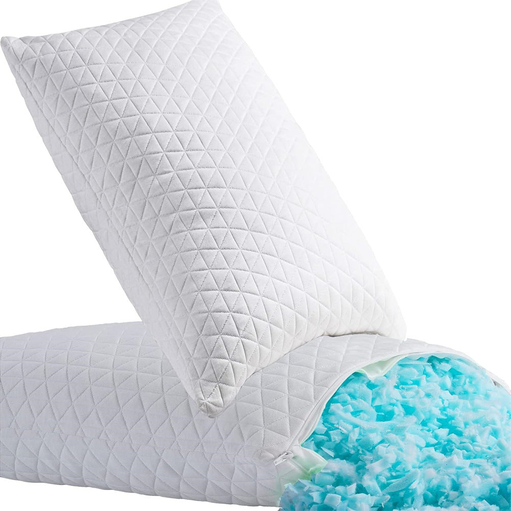 Memory Foam Kissen mit Federschaum-Füllung