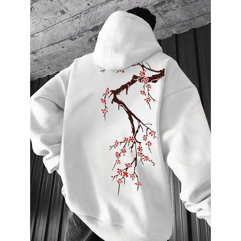 Locker geschnittener Hoodie für Herren mit Print