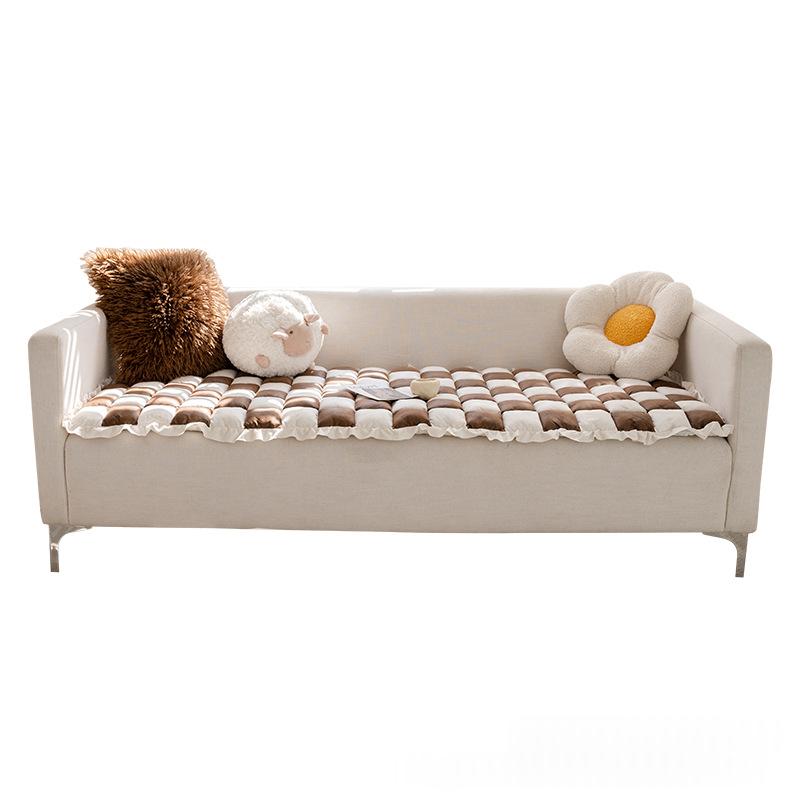 Patchwork Sofa-Kissen aus Chenille
