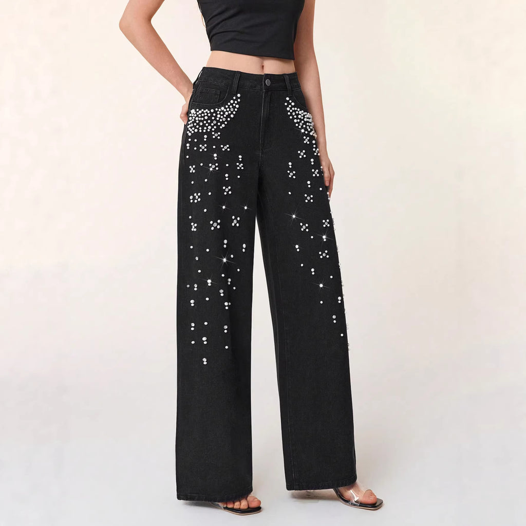 Casual Jeans mit geraden Beinen und schlankmachender Passform