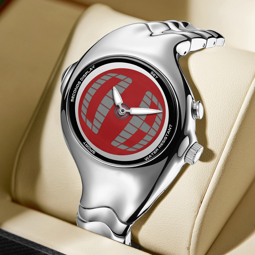 Vintage Asymmetrische Quarz-Uhr mit Dual-Display – Bild 3 | LuxeStyle