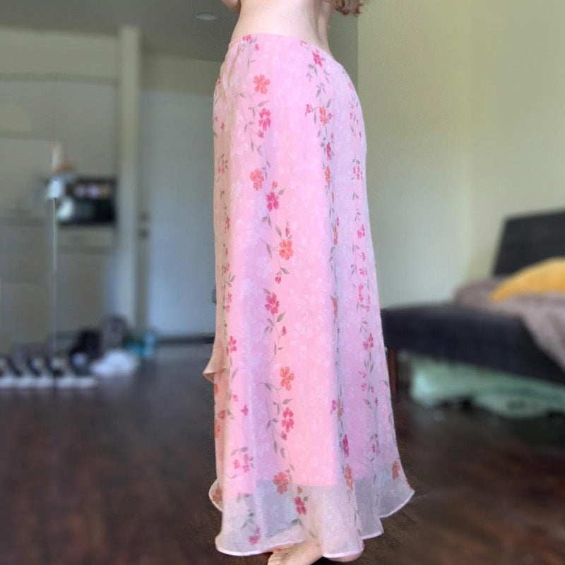 Midi-Kleid mit floralem Print