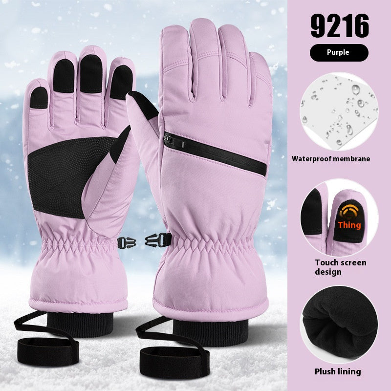 Warme Touchscreen-Handschuhe aus Rindsleder