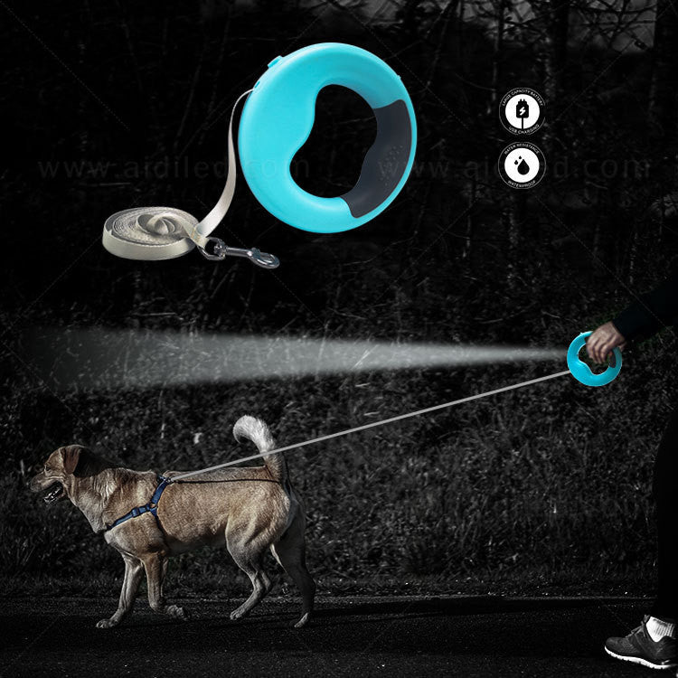 Automatisches LED-Hundegeschirr mit Rollleine – Bild 2 | LuxeStyle