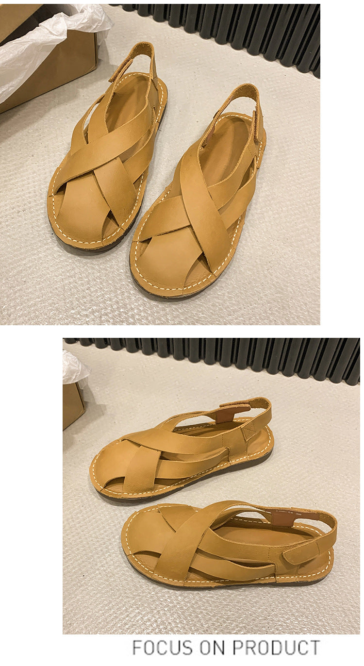 Retro-Sandalen mit Klettverschluss – Bild 7 | LuxeStyle