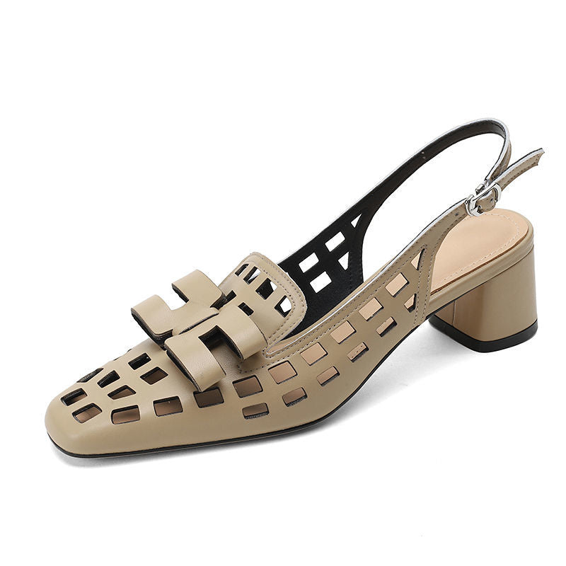 Sandalen mit Chunky-Absatz und Riemchenschnalle – Bild 3 | LuxeStyle