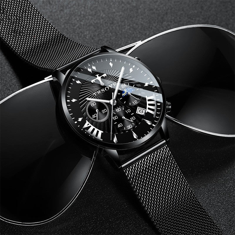 Business Quartz Herrenarmbanduhr – Luminisch, wasserdicht, 42 mm – Bild 10 | LuxeStyle