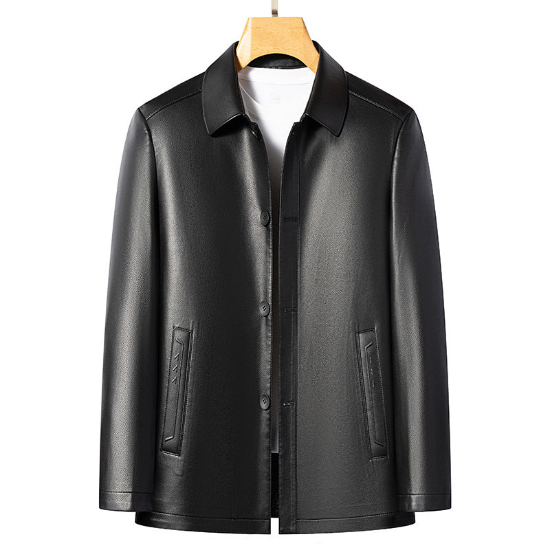 Lederjacke für Herren, lässig