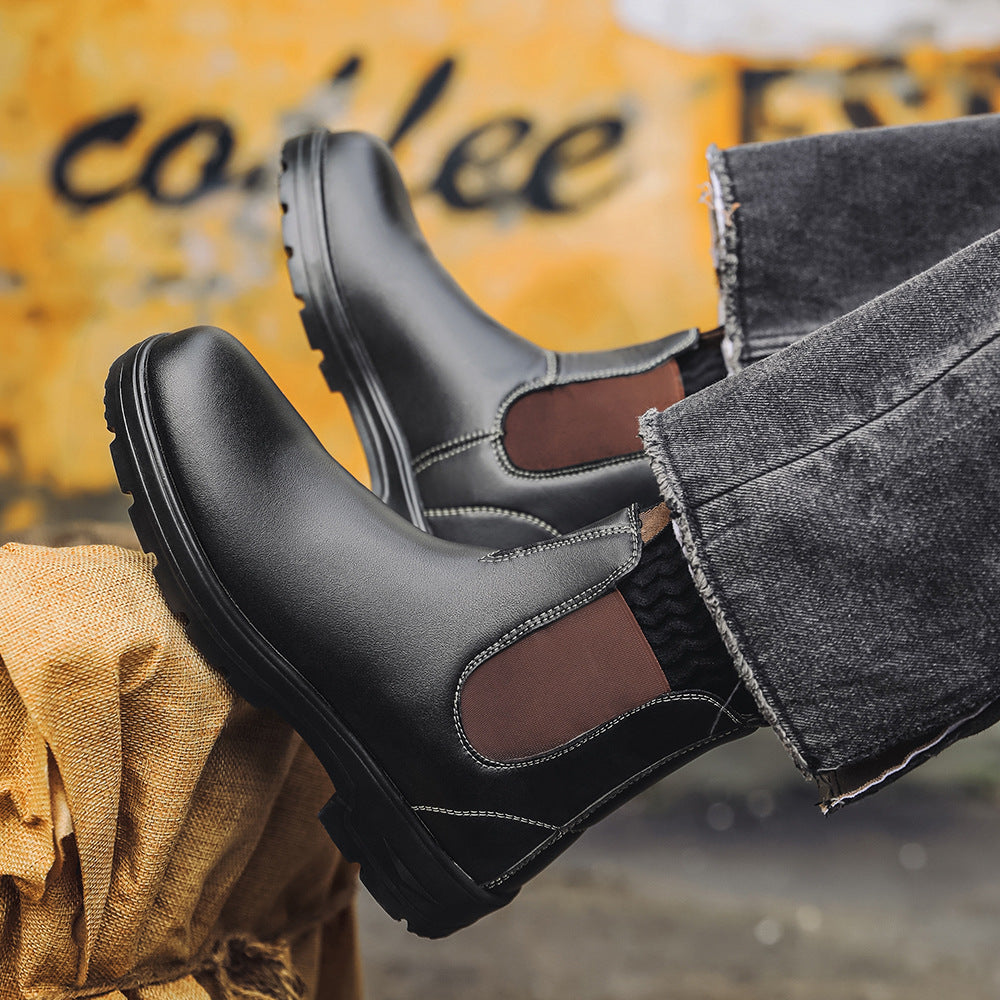 Chelsea Boots aus Leder für Herren