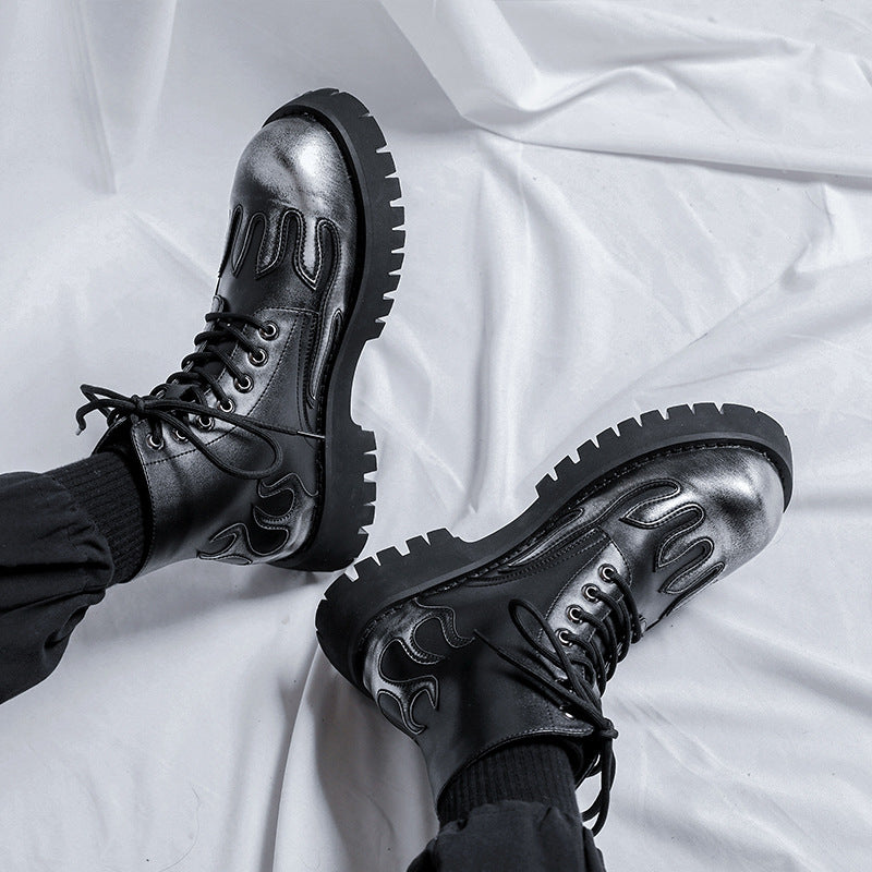 Worker-Boots mit Schnürung und leichter Erhöhung | LuxeStyle