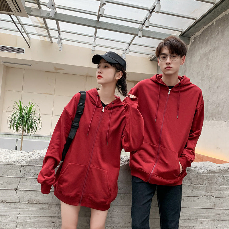 Kapuzen-Sweatshirt aus Frottee mit Reissverschluss