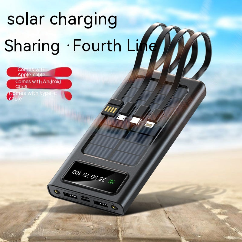 Solar Powerbank mit Digitalanzeige