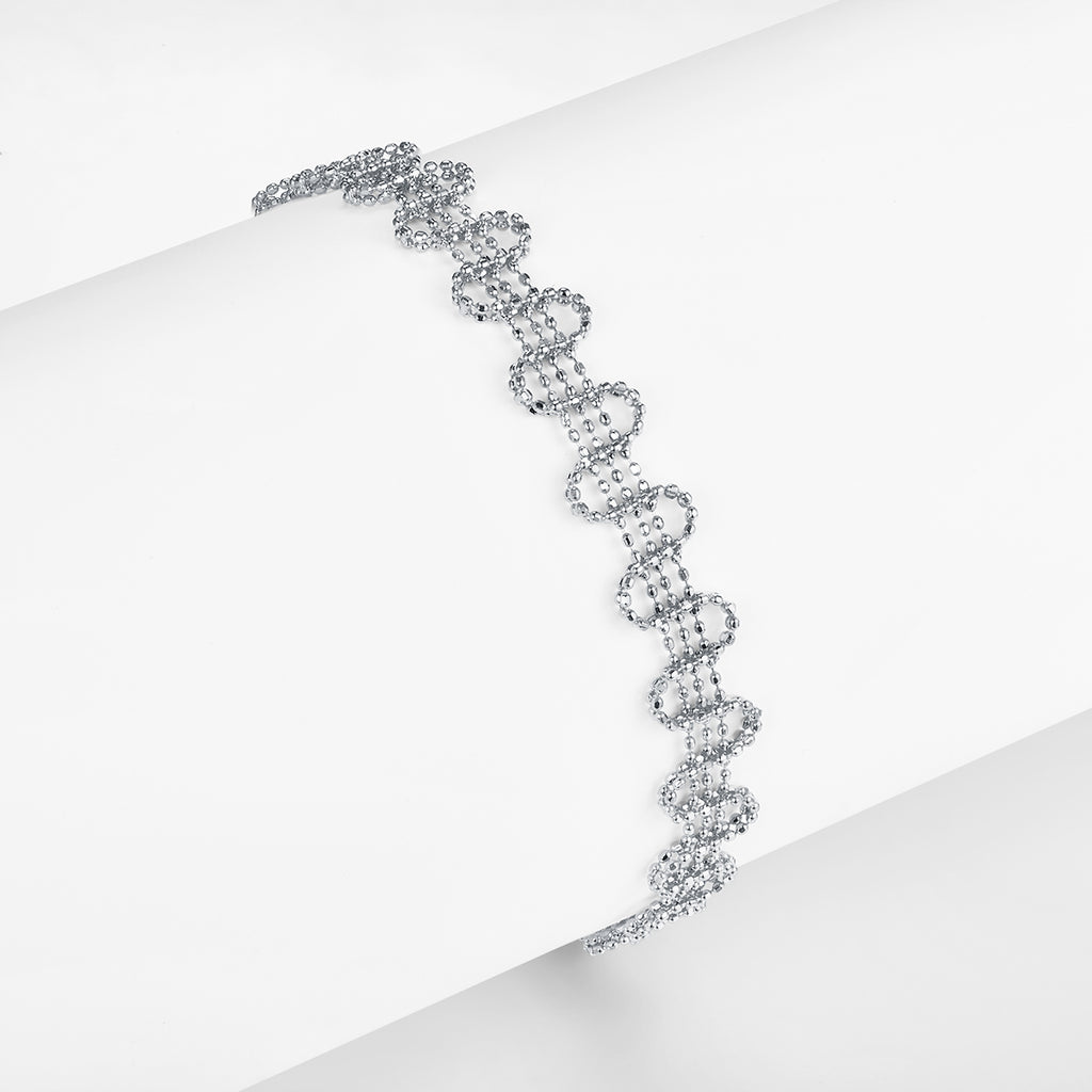 925-Silber Armband Onda