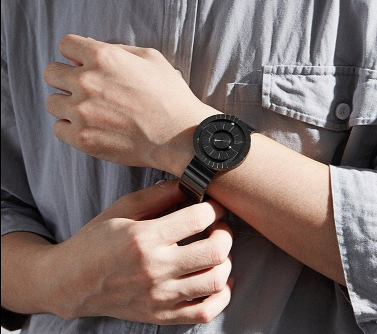 Magnetische Perlen-Herrenuhr mit Edelstahlarmband – Bild 6 | LuxeStyle