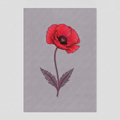 Sticker «Flower Poppy»
