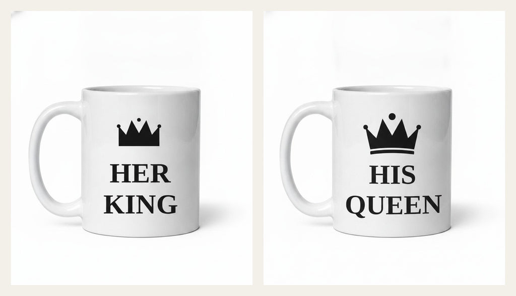 Her King & His Queen Tassen-Set – photorealistisch