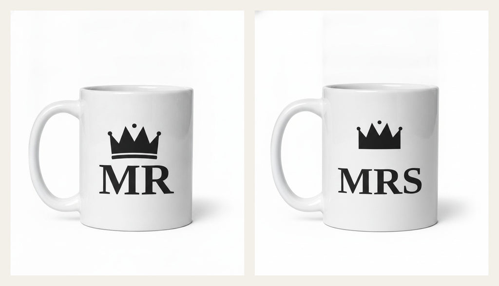 Mr & Mrs Tassen-Set – zwei photorealistische Tassen