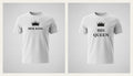 Her King & His Queen Partner-Shirts – photorealistisch