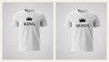 King & Queen Partner-Shirts – photorealistisch