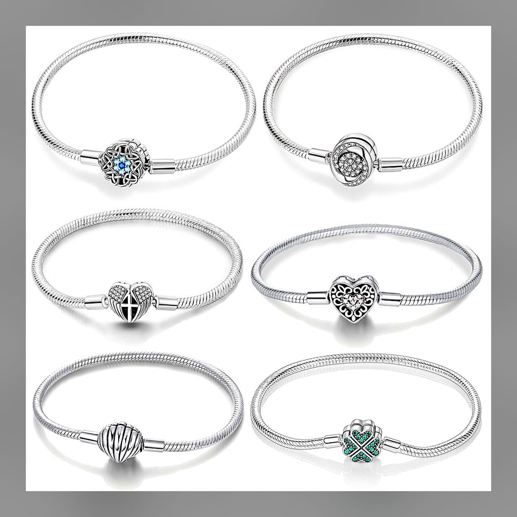 LuxeStyle-Edit · Geflochtenes Herz-Armband · 925-versilbert, grüner Zirkonia
