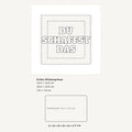 Grössenvergleich – Sticker «Duschaffst» · 1 Stück