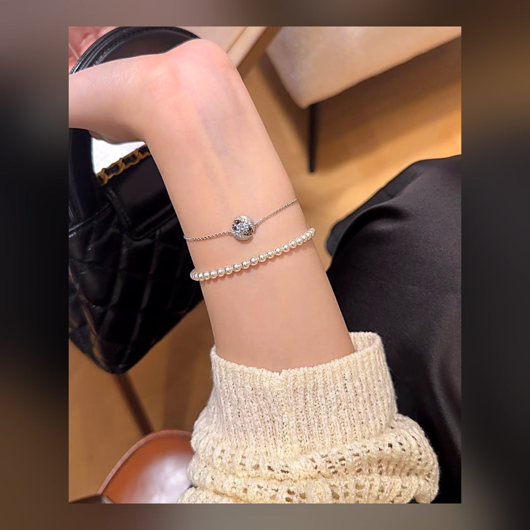 LuxeStyle-Edit · Halskette & Armband «Planet» – minimalistischer Anhänger