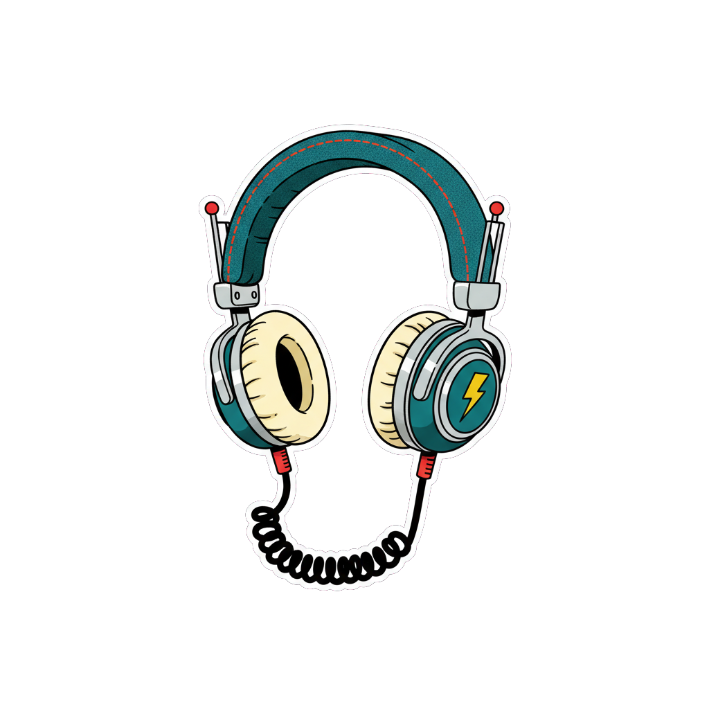 Sticker «Headphones»