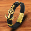 Herren Lederarmband Edelstahl-Anker · Premium Maritime Style – LuxeStyle Schweiz