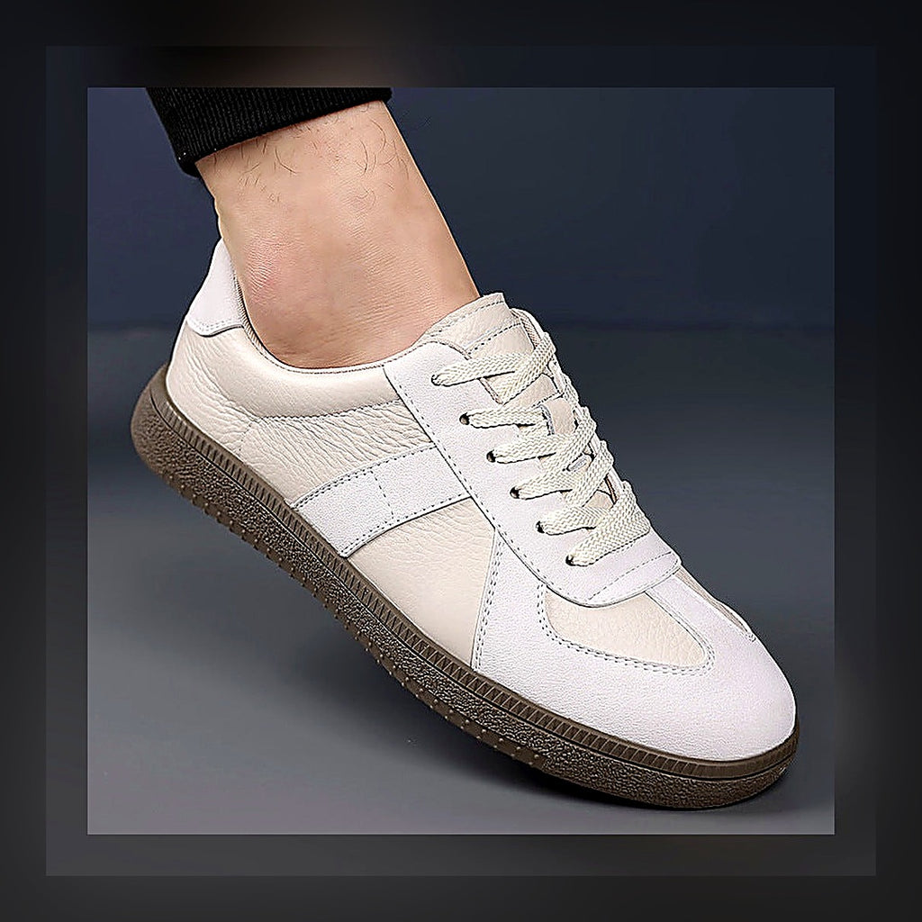 LuxeStyle-Edit · Herren-Sneaker «Marco» · Leder-Optik, Retro-Trainer