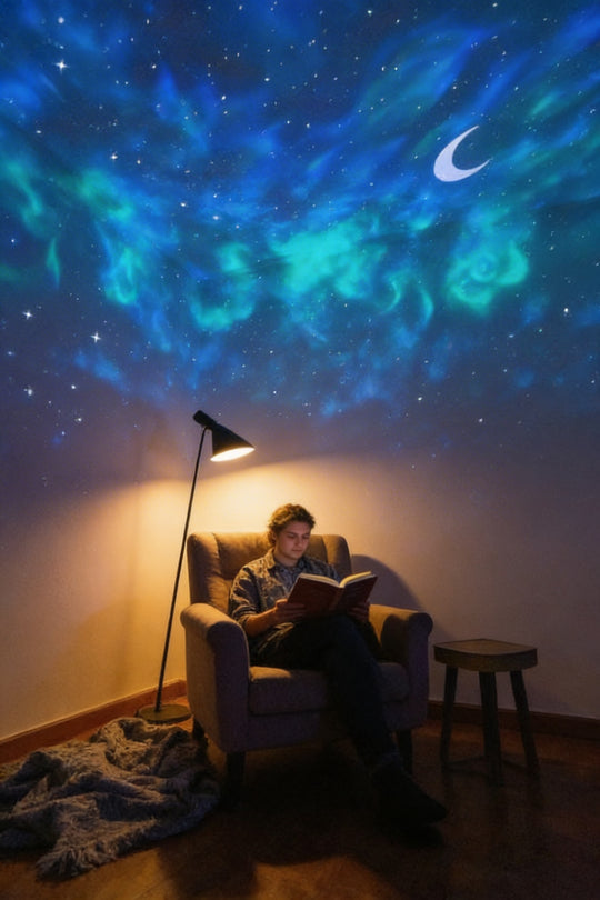 Galaxy Aurora - Nordlicht-Effekt an Decke Wohnzimmer