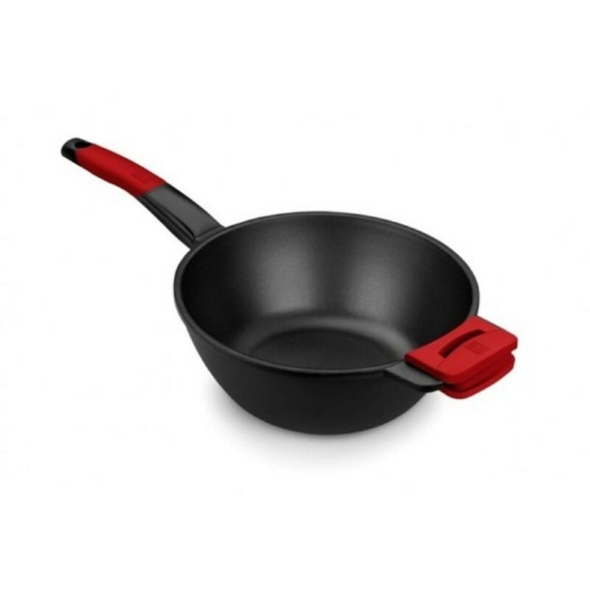 Wok Pfanne BRA A412028 Rot/Schwarz Ø 28 cm Edelstahl (1 Stück) (Ø 28 c