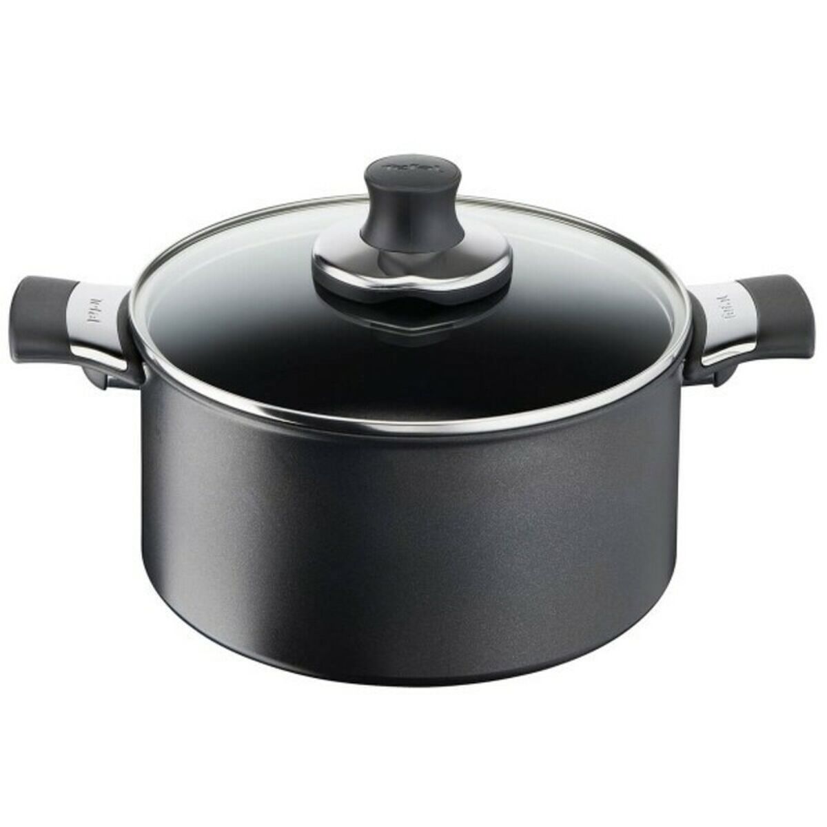 Topf mit Deckel Tefal EXCELLENCE 20CM Ø 20 cm 2,8 L Schwarz Aluminium
