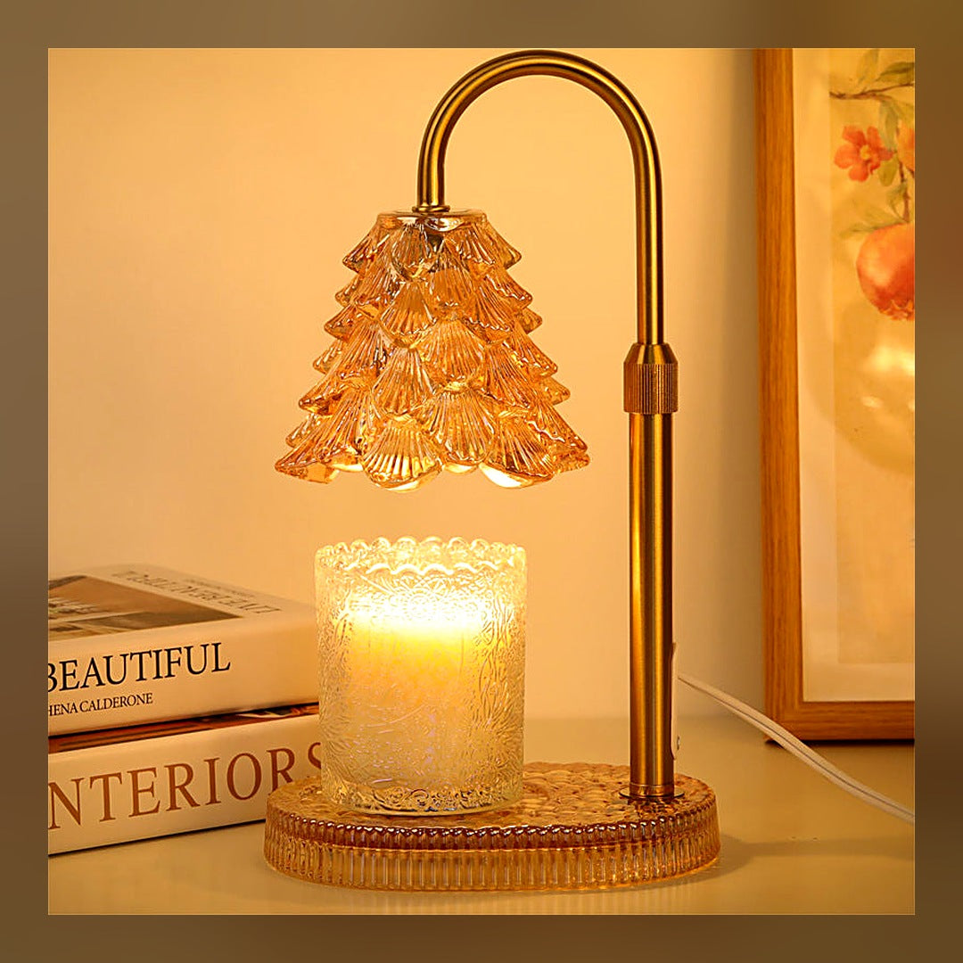 LuxeStyle-Edit · Kerzenwärmer-Lampe «Lueur» · mit Timer & Dimmer