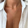 Layering-Halskette · Einzelstrang Gold dünn – LuxeStyle Schweiz