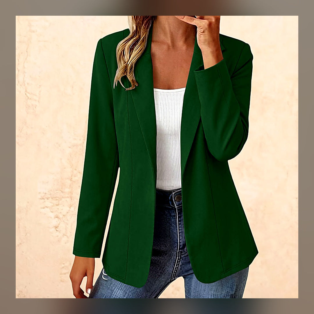 LuxeStyle-Edit · Long-Blazer «Milano» · uni, ohne Knöpfe (Damen)