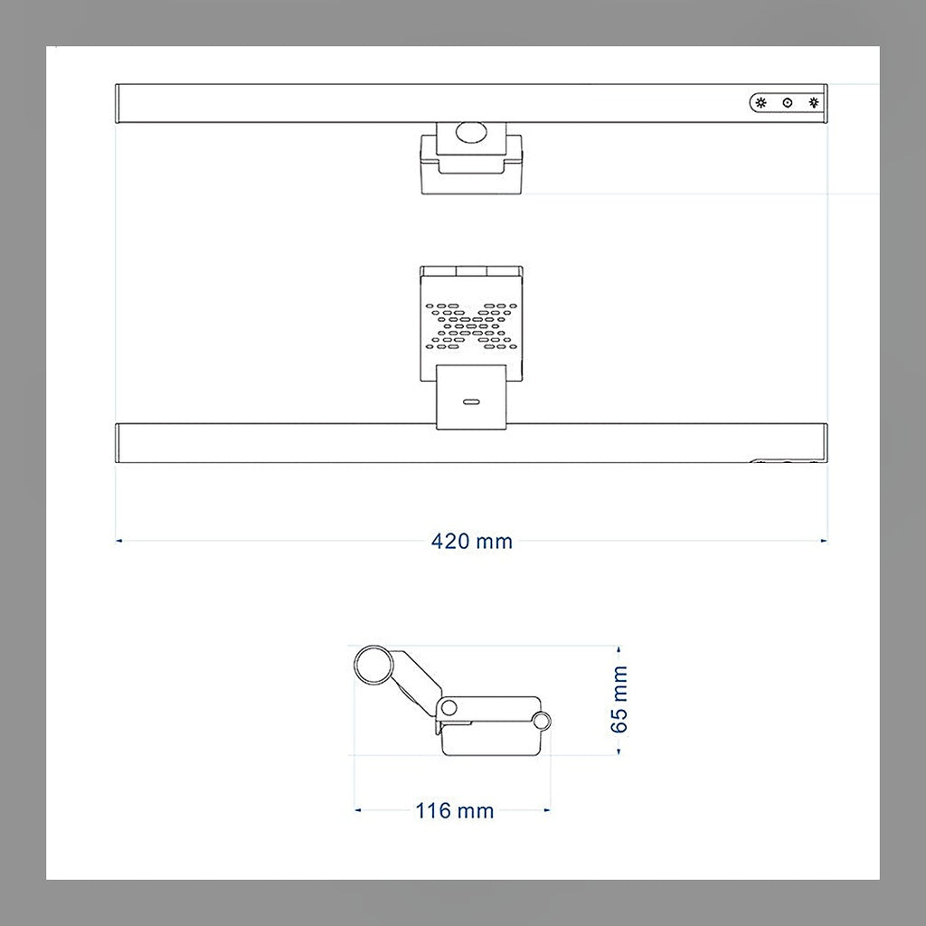 LuxeStyle-Edit · Monitor-Lichtleiste mit Bewegungssensor – blendfreies Schreibtischlicht, USB