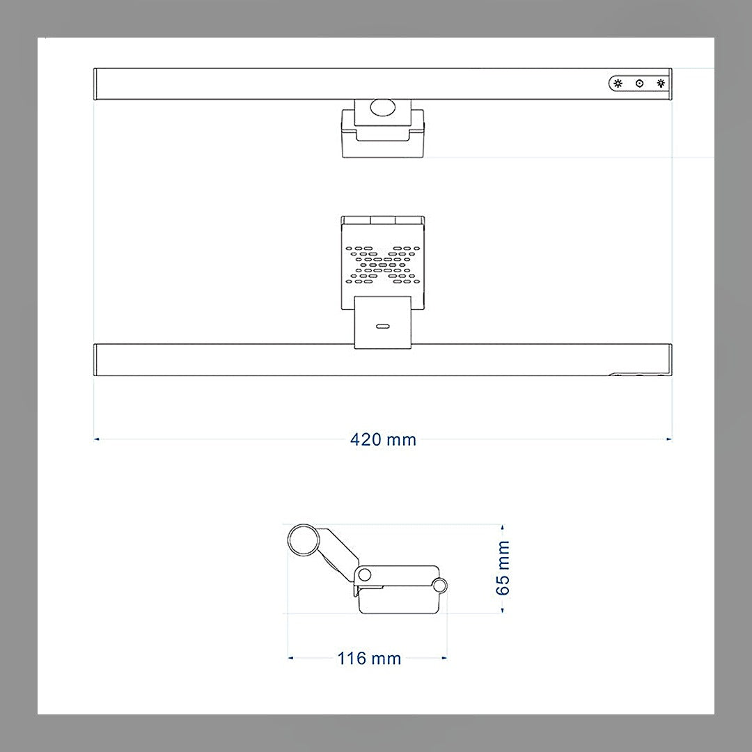 LuxeStyle-Edit · Monitor-Lichtleiste mit Bewegungssensor – blendfreies Schreibtischlicht, USB