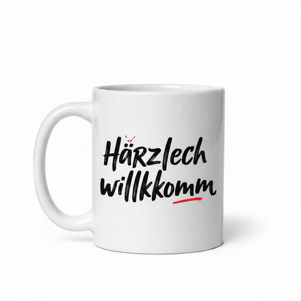 Tasse «ch-haerzlech»