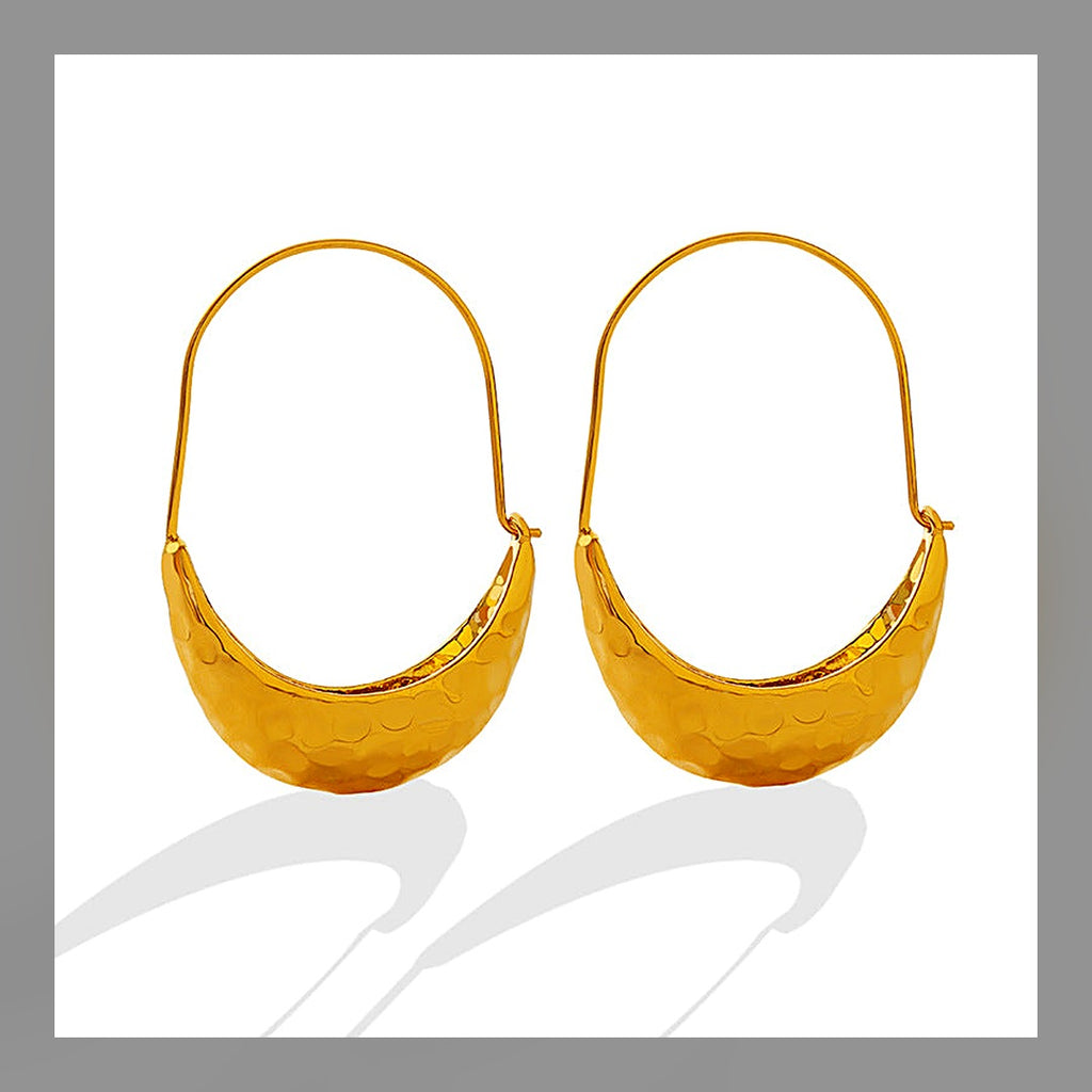 LuxeStyle-Edit · Ohrringe «Barque» – geprägtes Design