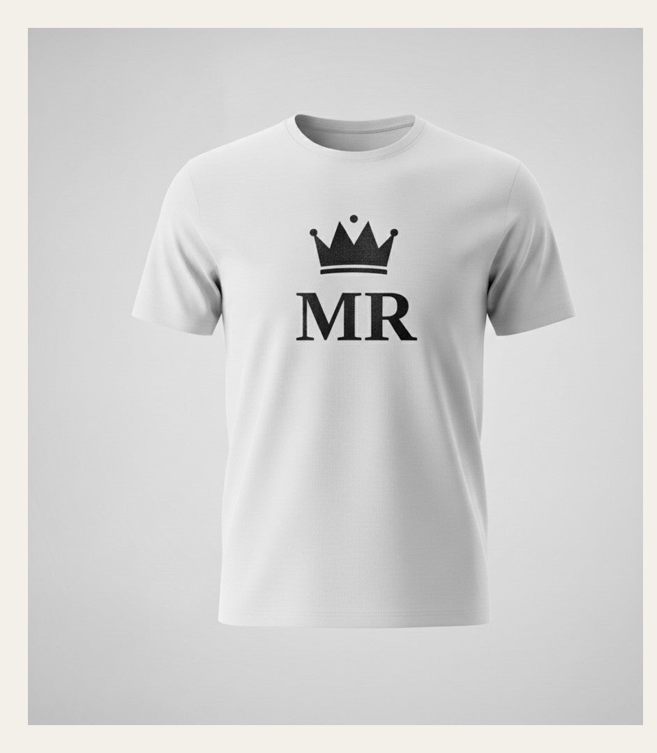 LuxeStyle Mr & Mrs Partner-Shirts · Couple T-Shirts zur Hochzeit 💍 – Bild 1 – LuxeStyle Schweiz