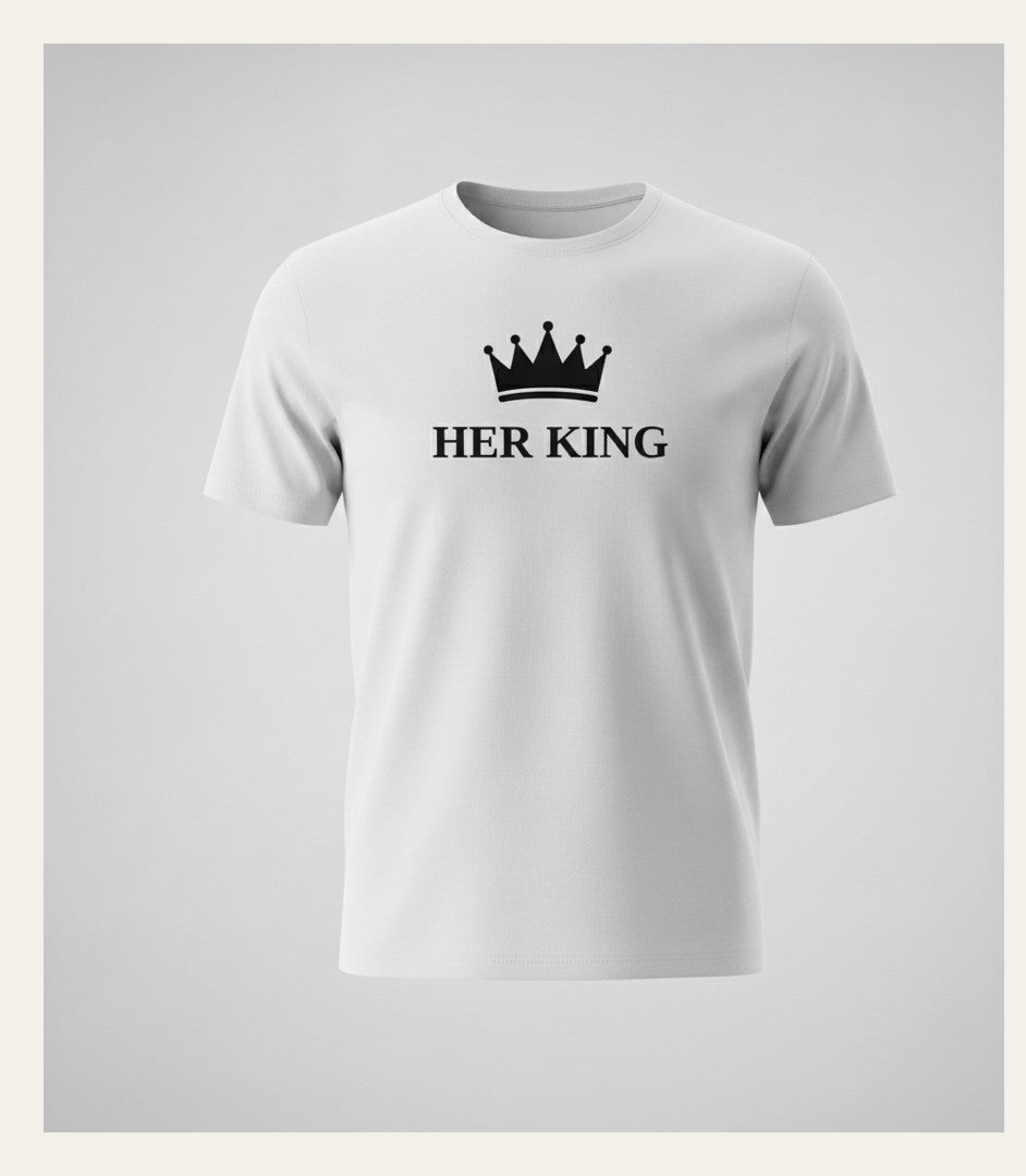 LuxeStyle Her King & His Queen Partner-Shirts · Couple T-Shirts 👑 – Bild 1 – LuxeStyle Schweiz