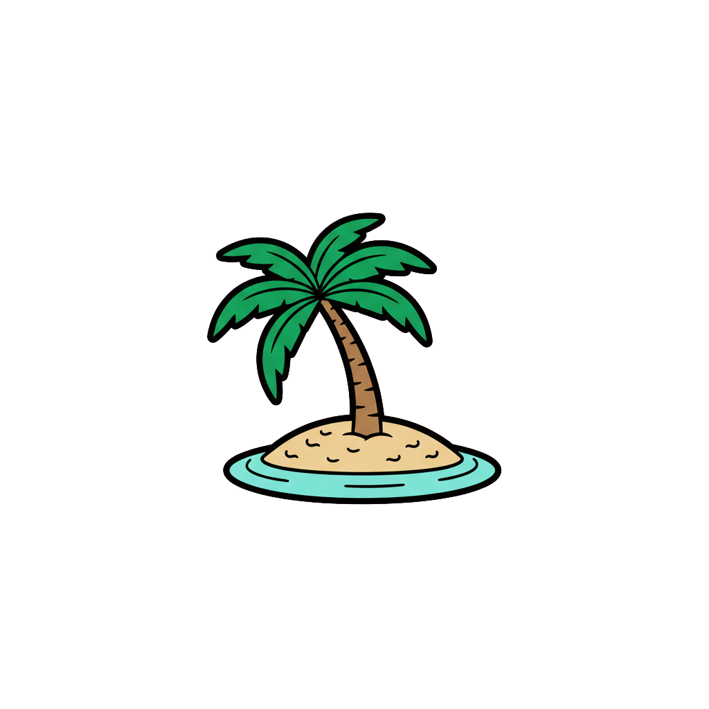 Sticker «Palm Island»