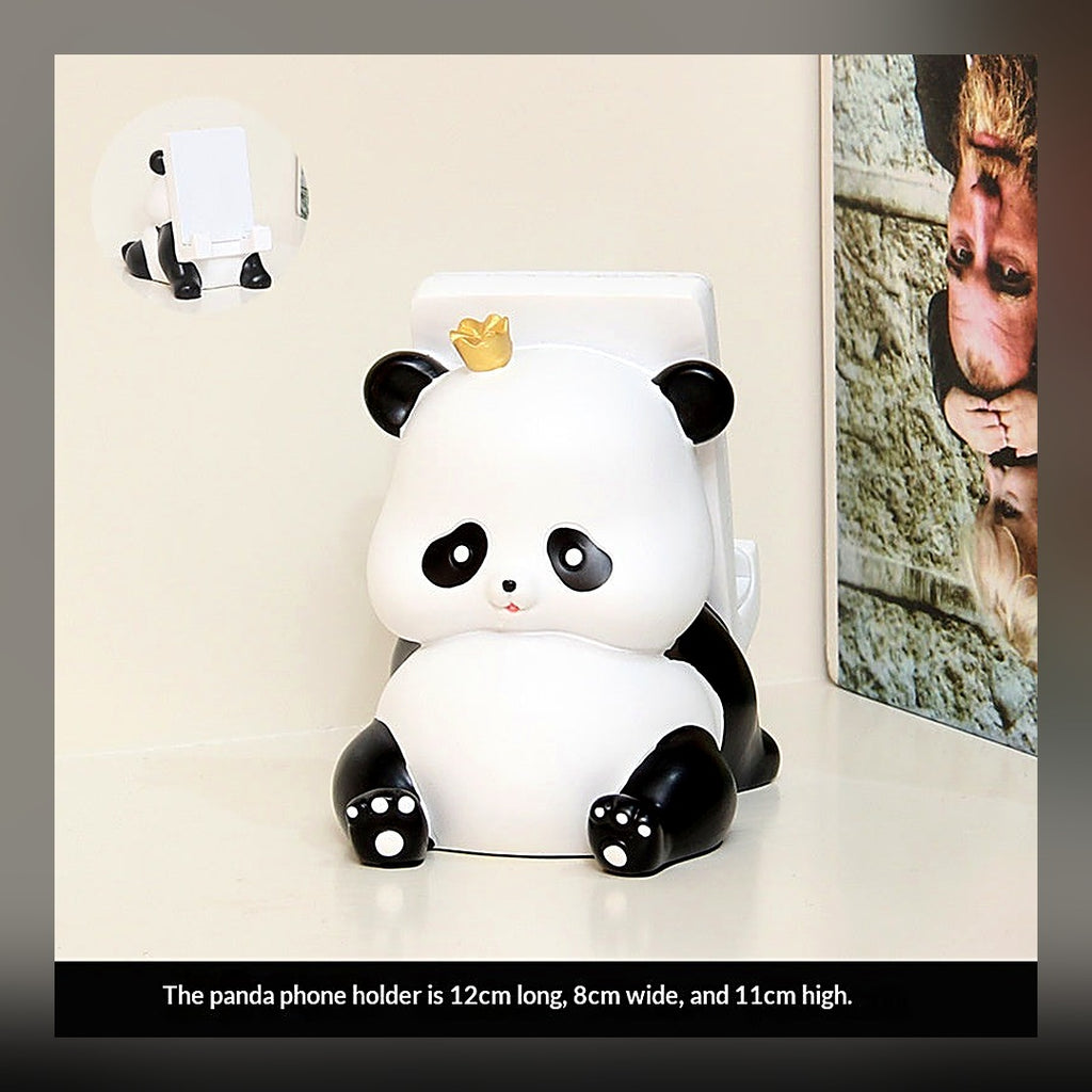 LuxeStyle-Edit · Panda Handyhalter – süßer Schreibtisch-Ständer für Smartphones