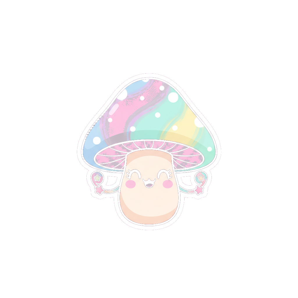 Sticker «Pastel Mushroom»