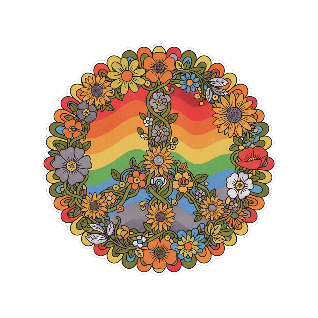 Sticker «Peace Groovy»