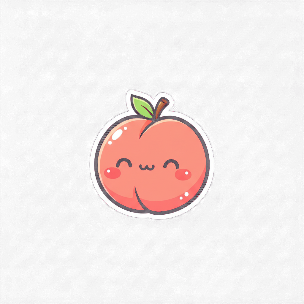 Sticker «Peach»