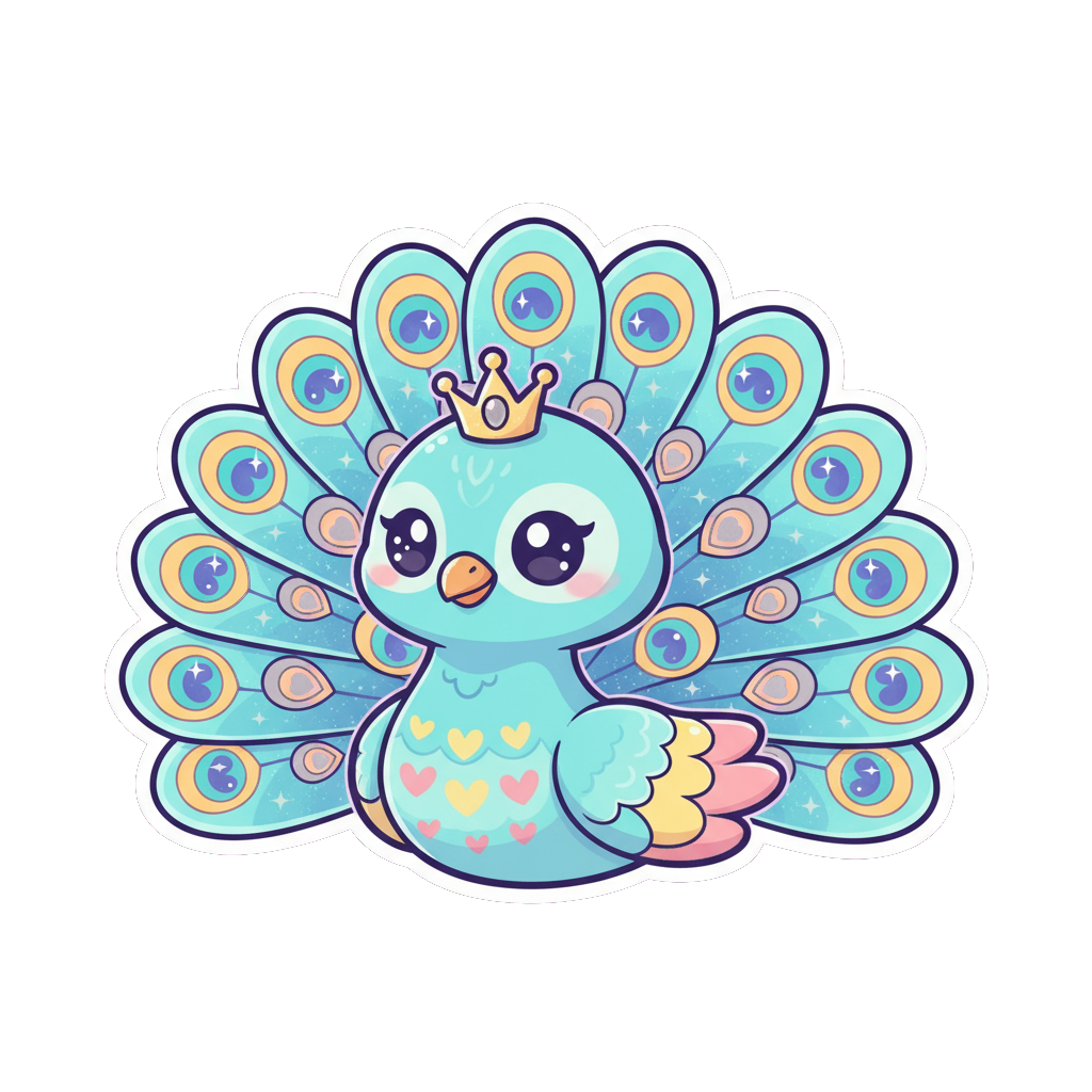 Sticker «Peacock»