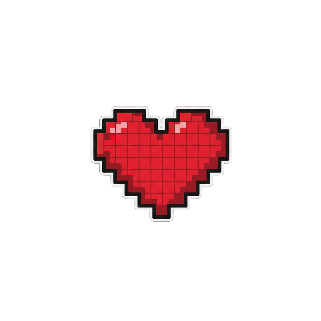 Sticker «Pixel Heart»